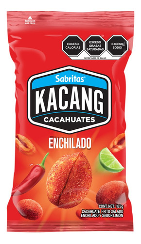 4 Pack Cacahuates Enchilados Kacang 185gr