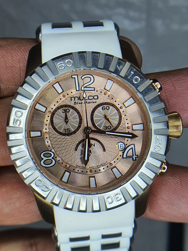 Reloj De Caballero Mulco Swiss Blue Marine Excelente (Usado)