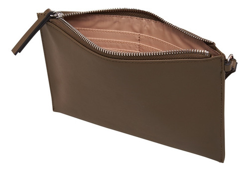 Cartera Guess Lindenberg SLG Wristlet Color Verde Color Verde olivo Diseño de la tela Liso