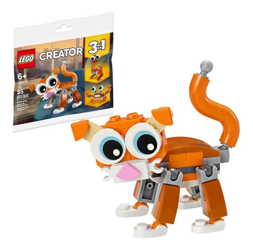 Lego® Creator 3 En 1 Gato Cangrejo Avestruz Bolsita 30574 