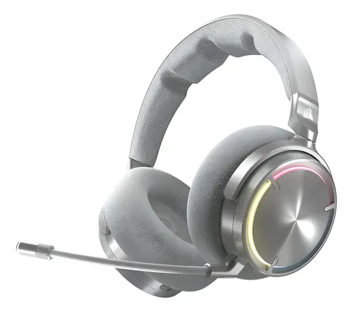 Audífonos Gamer Corsair Virtuoso MAX Inalámbricos Silver con Sonido 7.1 y Micrófono Desmontable