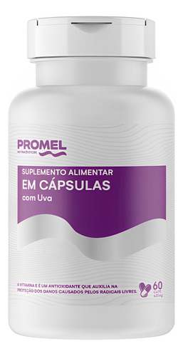 Semente De Uva 620mg Promel 60 Cápsulas