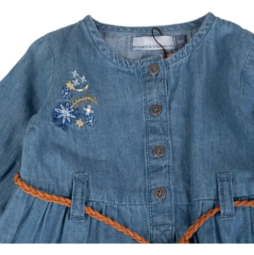 Vestido Bebe Azul Pillin ( Pvb707-25den )