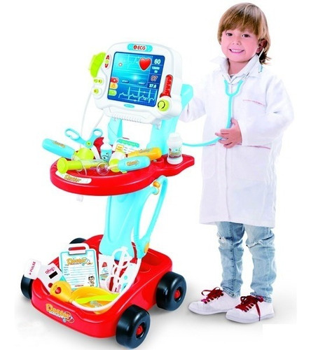 Carrito Doctor Y Doctora Con Luz Y Sonido Gl Store