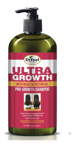 Shampoo Difeel Estimula El Crecimiento Cabello Ultra Growth