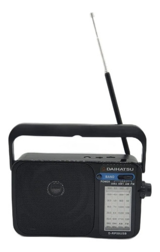 Radio Am/fm Daihatsu Usb Pilas Recargable Con Linterna