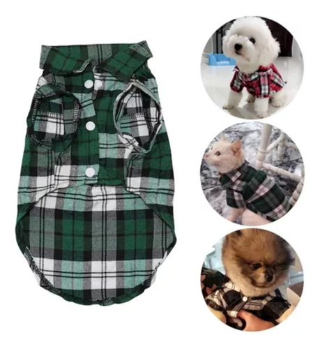 Gatos, Perritos Conjunto De Verano Para Mascotas Pequeñas Rojo-verde Mascota