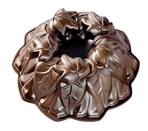 Nordic Ware Harvest Leaves Bundt Pan Bronce