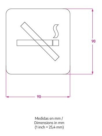 Imagen 8 de 10 de Señal Hombre Mujer 90x90mm Baño Cartel Acero Inoxidable
