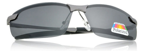 Óculos De Sol Lentes Foto Cromáticas Antirreflexo Polarizado Ocean Grey Clara Preto Preto Metalizado
