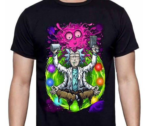 Rick And Morty - Yoga Brain - Animacion - Polera- Cyco Recor