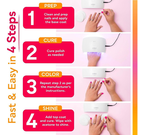 Lámpara Secadora De Uñas Led Uv 24w Doble Fuente De Luz