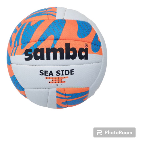 Pelota Volley Samba Sea Side Naranja Azul Sam56057-136