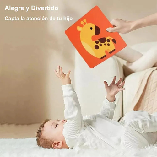 Cyrene 4 Juegos De Tarjetas De Estimulación Visual Para Niños 80pcs