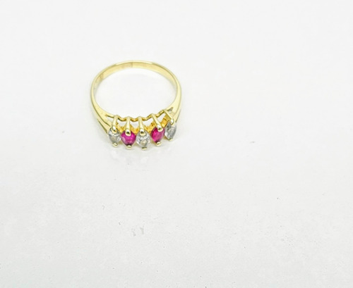 Anillo De Oro Media Chrumebela 14k Mex X60 Amarillo 8 (Usado)