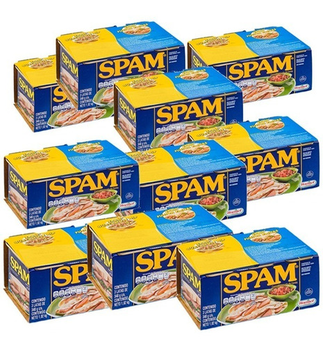 10 Jamon De Cerdo Enlatado Spam 3 X 340g - g a $721