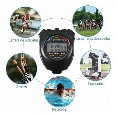 Cronometro Deportivo Fitness Cronometros Digital Impermeable