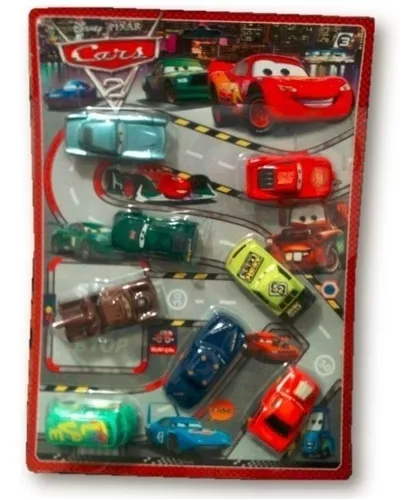 Kit composto por 14 Carrinhos de Fricção - 6x Blaze Monster Machines + 8x  Carrinhos da Coleção Carros Disney