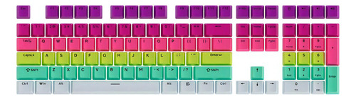 Keycaps Set Monsgeek Kit Com 132 Modelo Oem Rainbow