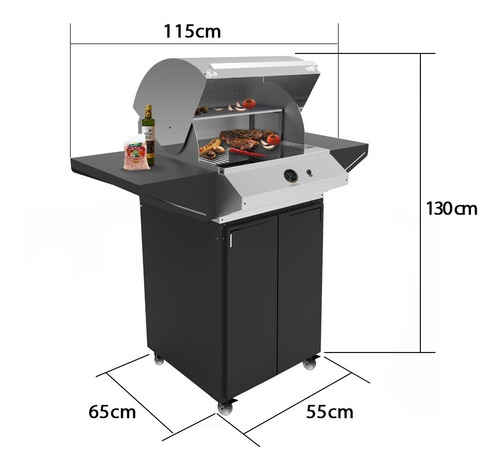 Churrasqueira Cook Top Apartamento De Embutir Gás Glp Inox