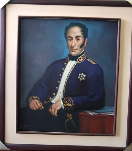 Óleo Sobre Lienzo Simón. Bolivar Diplomático 
