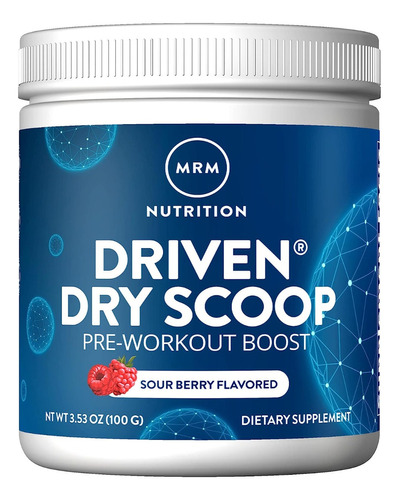 Mrm Nutrition | Driven Dry Scoop (sour Berry) | 3.5oz (100g)