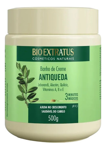 Banho De Creme Antiqueda Jaborandi 500 G Bio Extratus