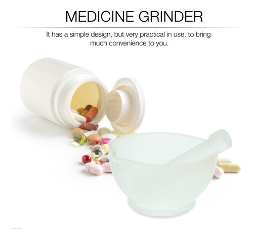 Cuenco Para Moler Mortero De Vidrio Pill Grider Bowl