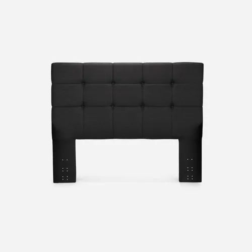 Cama Indie 2 Plazas Pata Madera Bd + Respaldo Issey Grafito
