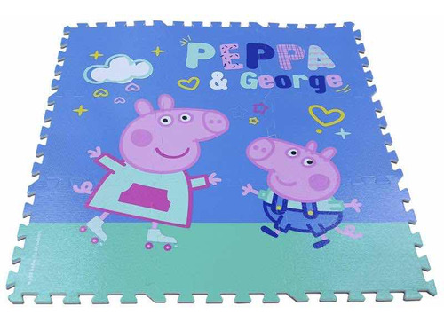 Alfombra Puzzle Goma Eva 9 Pcs Peppa Pig Hasbro
