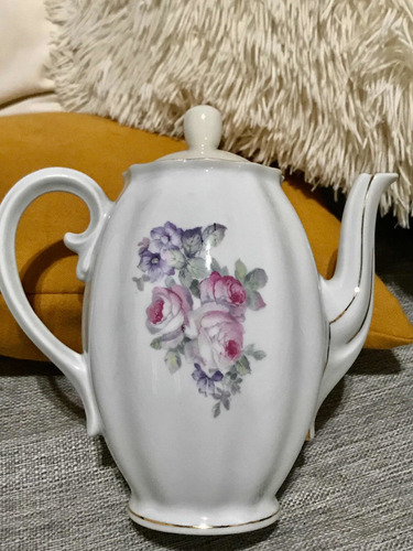Antigua Cafetera De Porcelana Alemana Koenigszelt Silesia