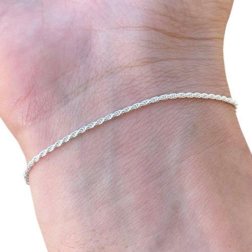 Pulseira E Brinco Zircônia Cordão Baiano Prata 925 Legítima