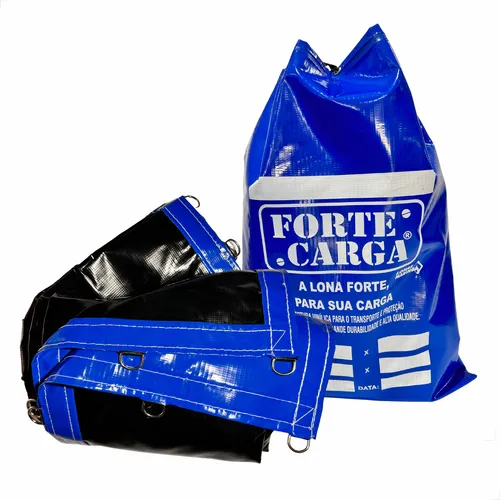 comprar Lona Caminhão Emborrachada Azul Pvc Vinil 5,5x2 Mt