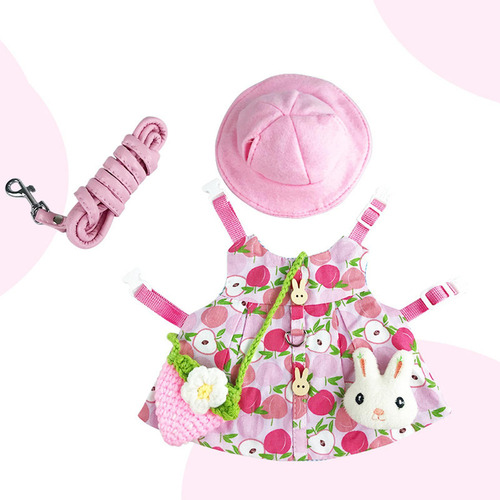 M Chaleco De Conejo Arnés Ropa Para Mascotas Mini Rosado