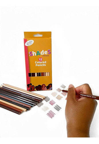 Lápices De Colores, Tonos De Piel Marrón, 12 Colores ...