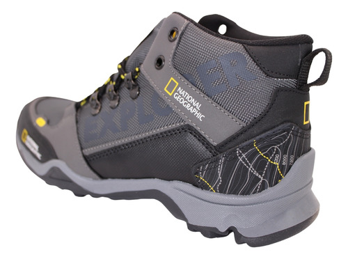 Bota National Geographic Hombre Resistente Comoda Negro/gris