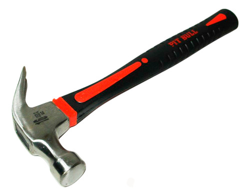 Martillo Curvo 16 Oz Fibra De Vidrio Pit Bull Tools