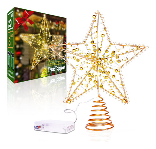 / Decoración Con Forma De Estrella Led Para Árbol De