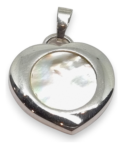 Dije Plata 925 Corazon C/ Nacar  Regalo Mujer