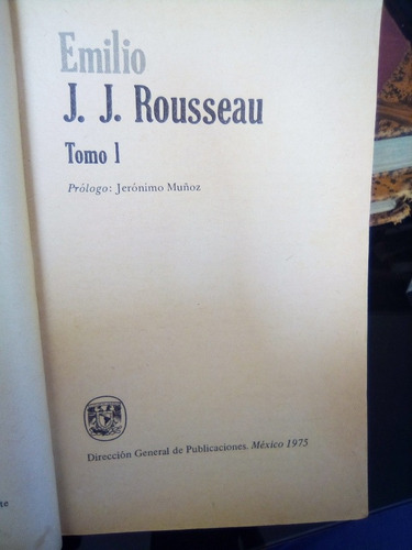 Emilio J J Rousseau Tomo 1 (Usado)