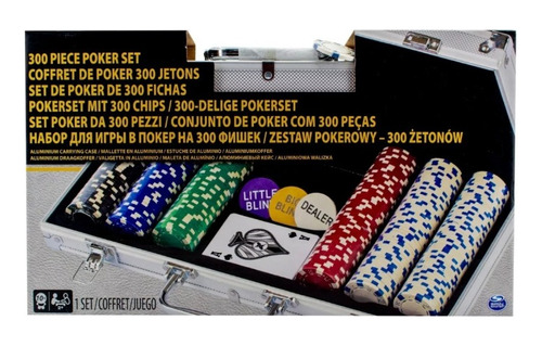 Poker Set 300 Fichas Spin Master Original