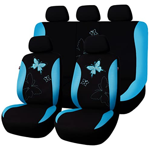 Fundas De Asiento De Coche Estampado De Mariposas, Jueg...