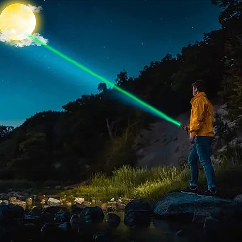 Lanterna De Luz Verde Portátil De Alta Potência Ydoerkkl