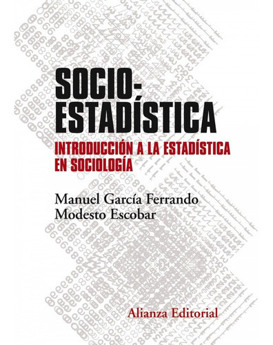 Socioestadãâstica, De García Ferrando, Manuel. Alianza Editorial, Tapa Blanda En Español