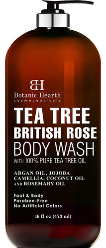Botanic Hearth Gel De Baño Tea Tree Con Extracto De Rosa B.