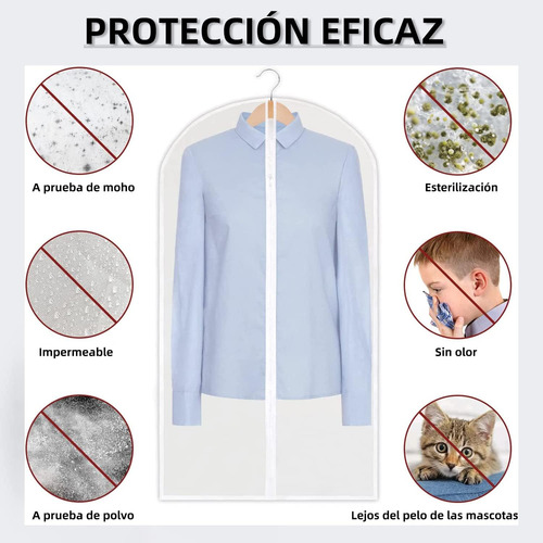 Bolsa Transparente A Prueba De Polvo, 10 Fundas