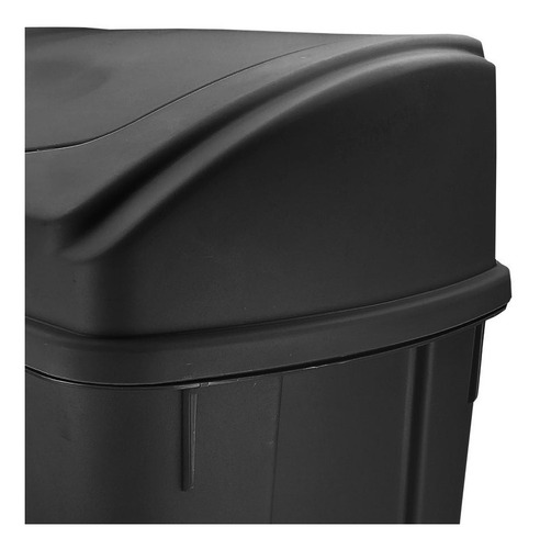 Bote De Basura 42l Negro Balancín Frontal