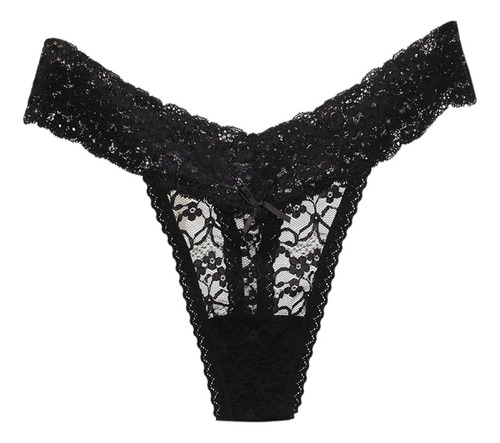 Tangas De Encaje Transparentes Y Transpirables Para Mujer De