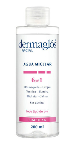 Agua Micelar 6 En 1 Dermaglós® 200 Ml | Limpieza Total