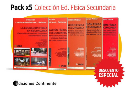 Pack Colección Educación Física Secundaria 5 Tomos - In 